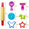 45 Pieces Dough Tools Set for Kids, Various Plastic Molds, Assorted Colors
